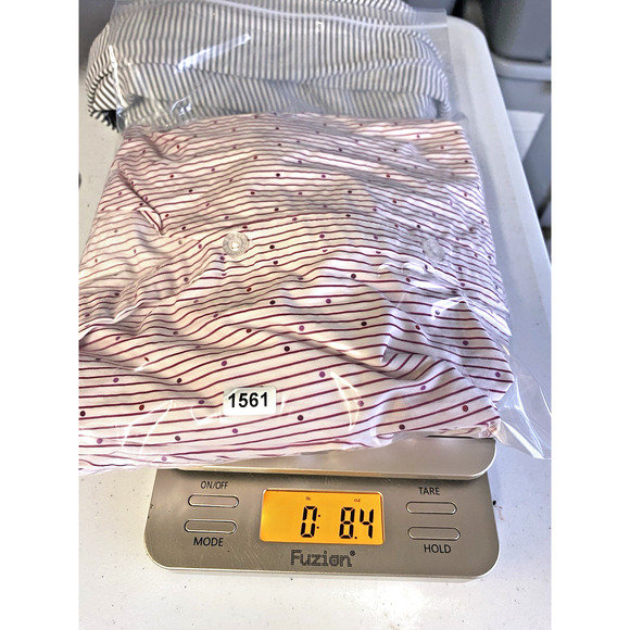 Basic Editions Blouse Top 3X Button Up White Red Polka Dot Stripe Cottagecore - Picture 12 of 12